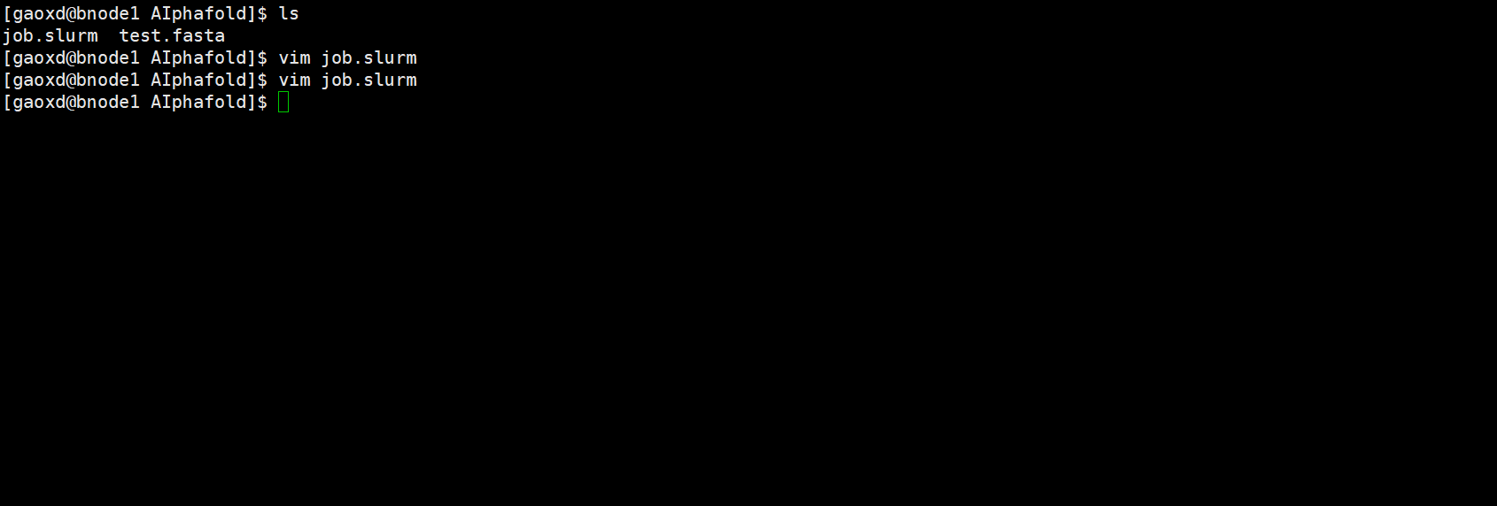 AlphaFold2 提交示例